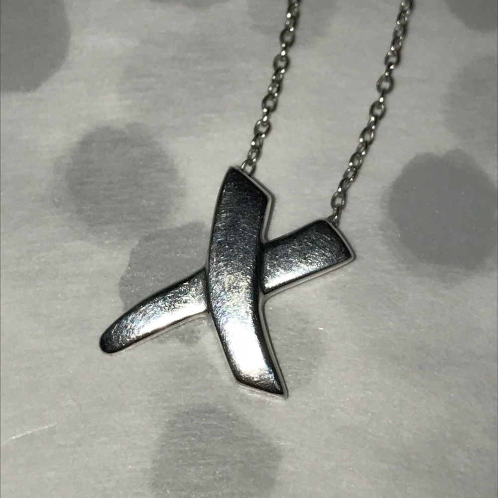Vintage Tiffany & Co Paloma Picasso Silver X  - Picture 2 of 8